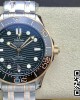 Omega 2018 Seamaster Diver 300M SS/RG VS Factory 1:1 Best Edition RG Bezel Black Dial