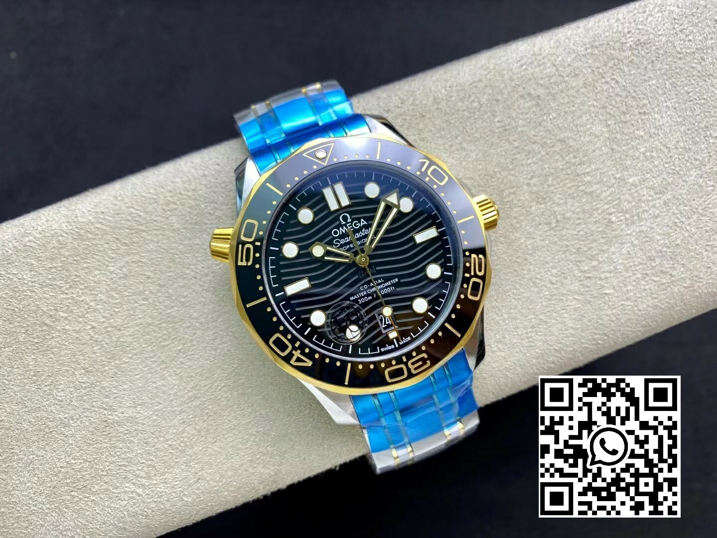 Omega 2018 Seamaster Diver 300M SS/YG VS Factory 1:1 Best Edition YG Bezel Black Dial