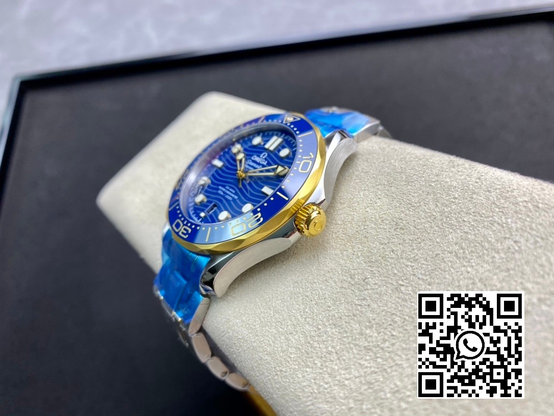 Omega 2018 Seamaster Diver 300M SS/YG VS Factory 1:1 Best Edition YG Bezel Blue Dial