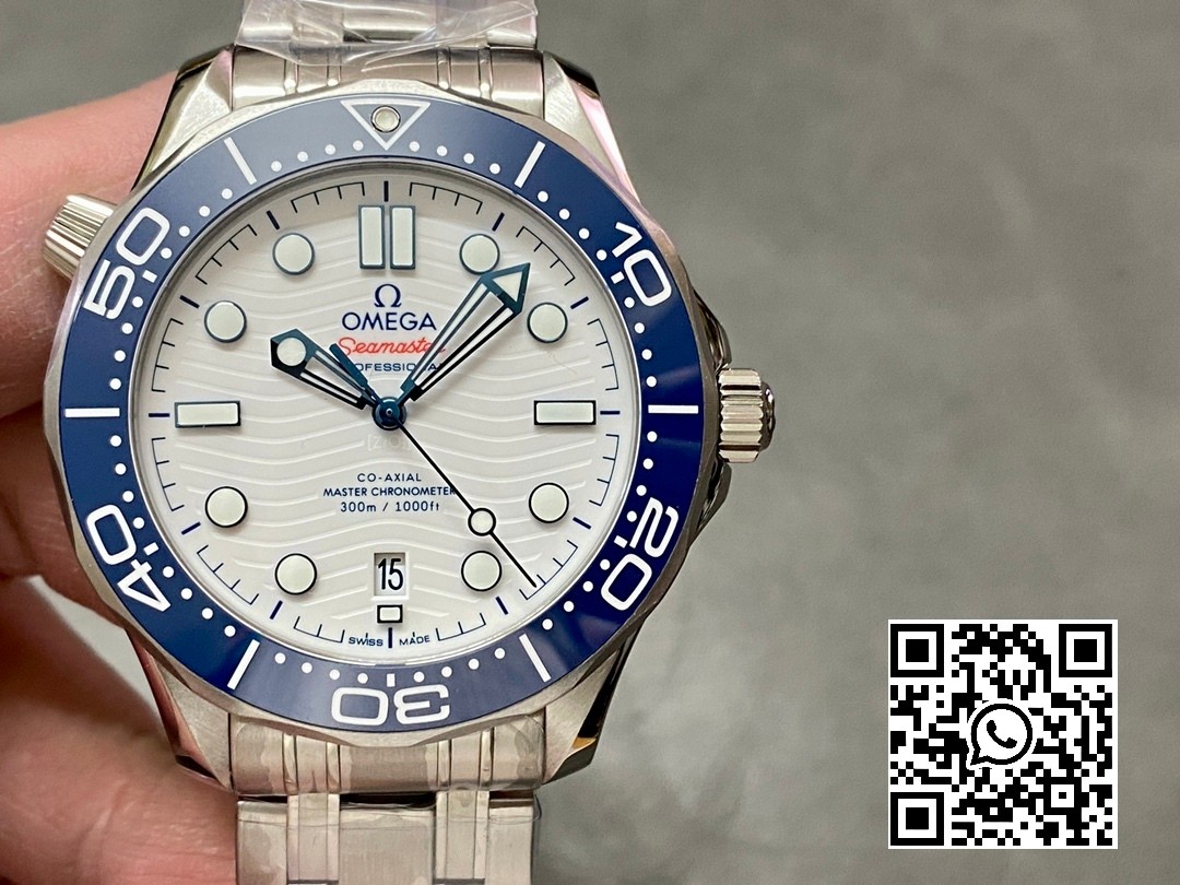 Omega Seamaster Diver 300M VS Factory 1:1 Best Edition Blue Ceramic White Dial