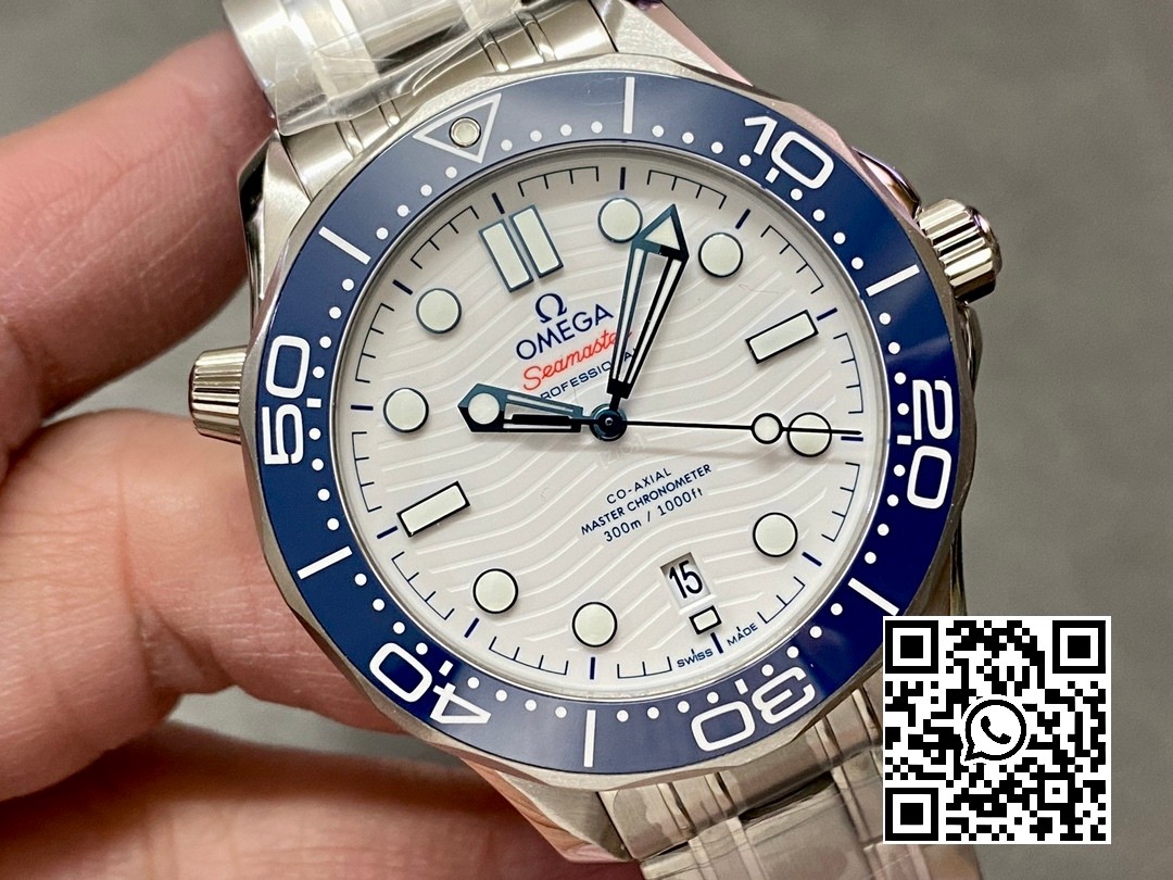 Omega Seamaster Diver 300M VS Factory 1:1 Best Edition Blue Ceramic White Dial