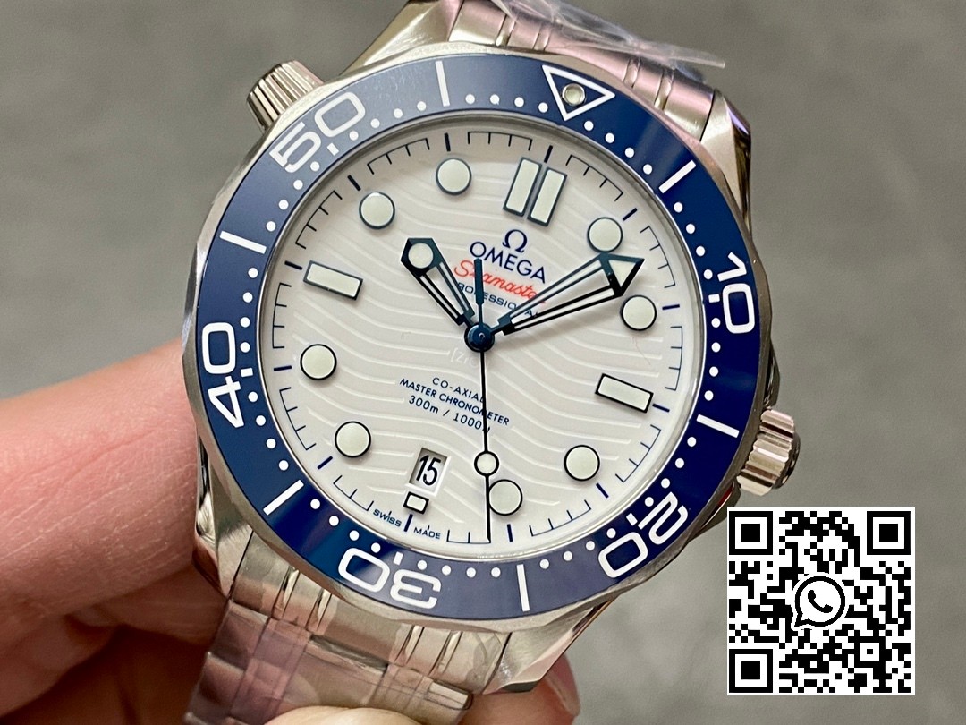 Omega Seamaster Diver 300M VS Factory 1:1 Best Edition Blue Ceramic White Dial