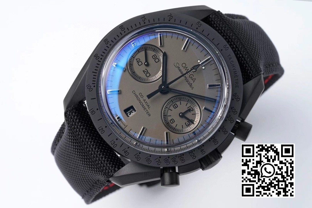 Omega Speedmaster “Dark Side of The Moon” Real Ceramic OM Factory 1:1 Best Edition Black on Nylon Strap A9300