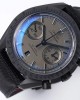 Omega Speedmaster “Dark Side of The Moon” Real Ceramic OM Factory 1:1 Best Edition Black on Nylon Strap A9300