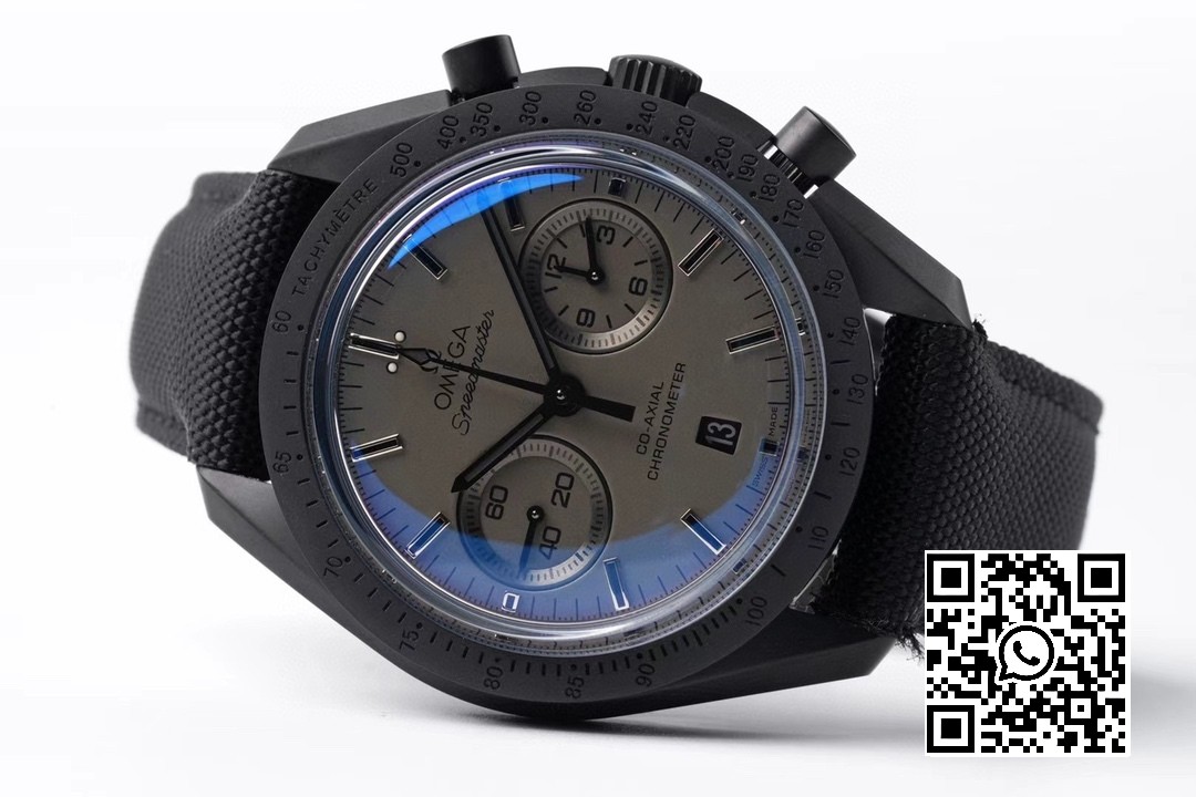 Omega Speedmaster “Dark Side of The Moon” Real Ceramic OM Factory 1:1 Best Edition Black on Nylon Strap A9300