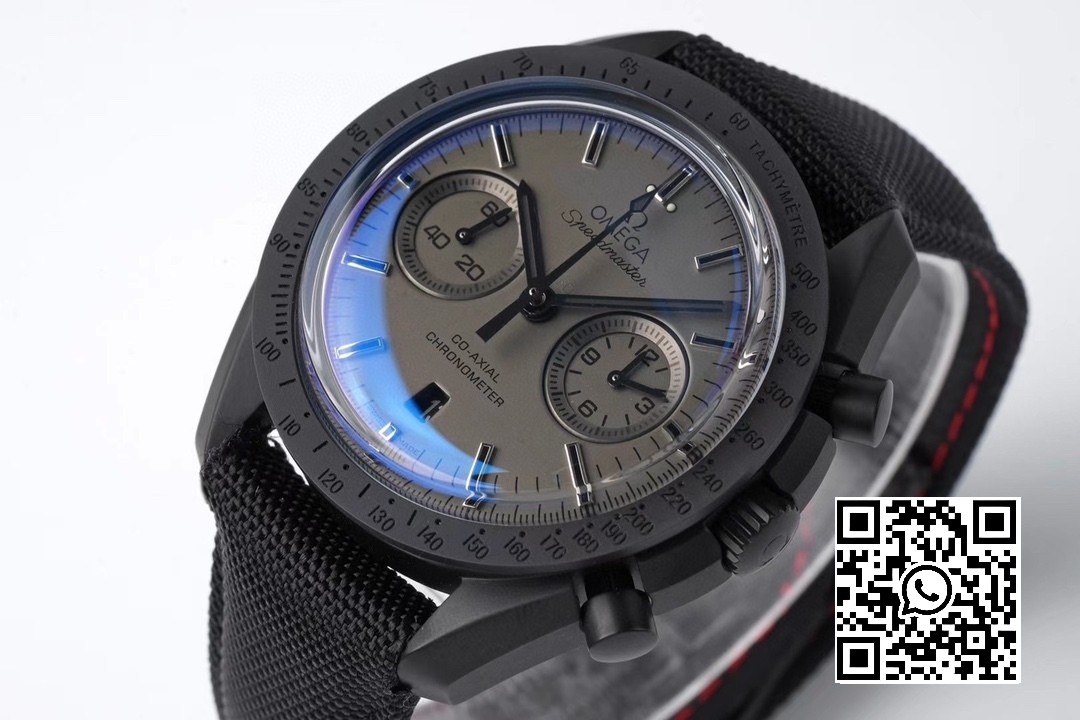 Omega Speedmaster “Dark Side of The Moon” Real Ceramic OM Factory 1:1 Best Edition Black on Nylon Strap A9300