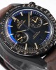 Omega Speedmaster “Dark Side of The Moon” Real Ceramic OM Factory 1:1 Best Edition Brown Leather Strap A9300