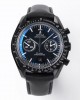 Omega Speedmaster “Dark Side of The Moon” Real Ceramic OM Factory 1:1 Best Edition on Black leather Strap A9300