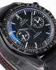 Omega Speedmaster “Dark Side of The Moon” Real Ceramic OM Factory 1:1 Best Edition on Black leather Strap A9300