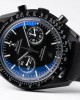 Omega Speedmaster “Dark Side of The Moon” Real Ceramic OM Factory 1:1 Best Edition on Black leather Strap A9300