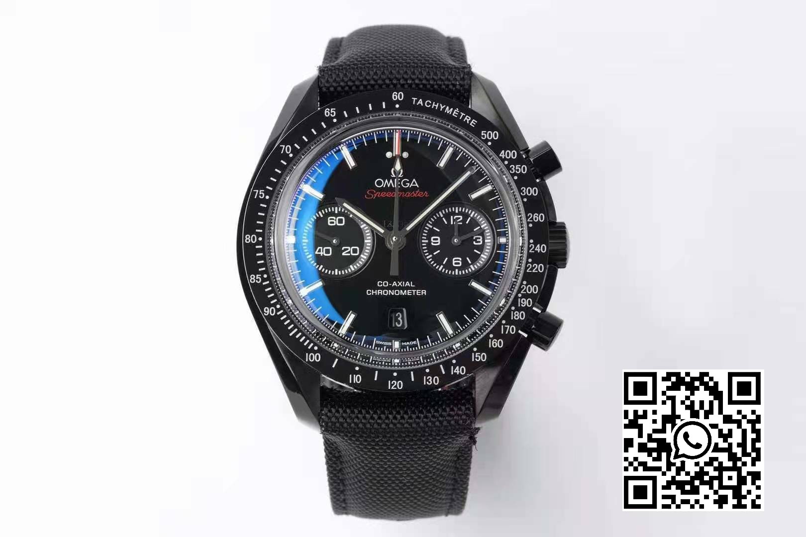 Omega Speedmaster “Dark Side of The Moon” Real Ceramic OM Factory 1:1 Best Edition on Nylon Strap A9300