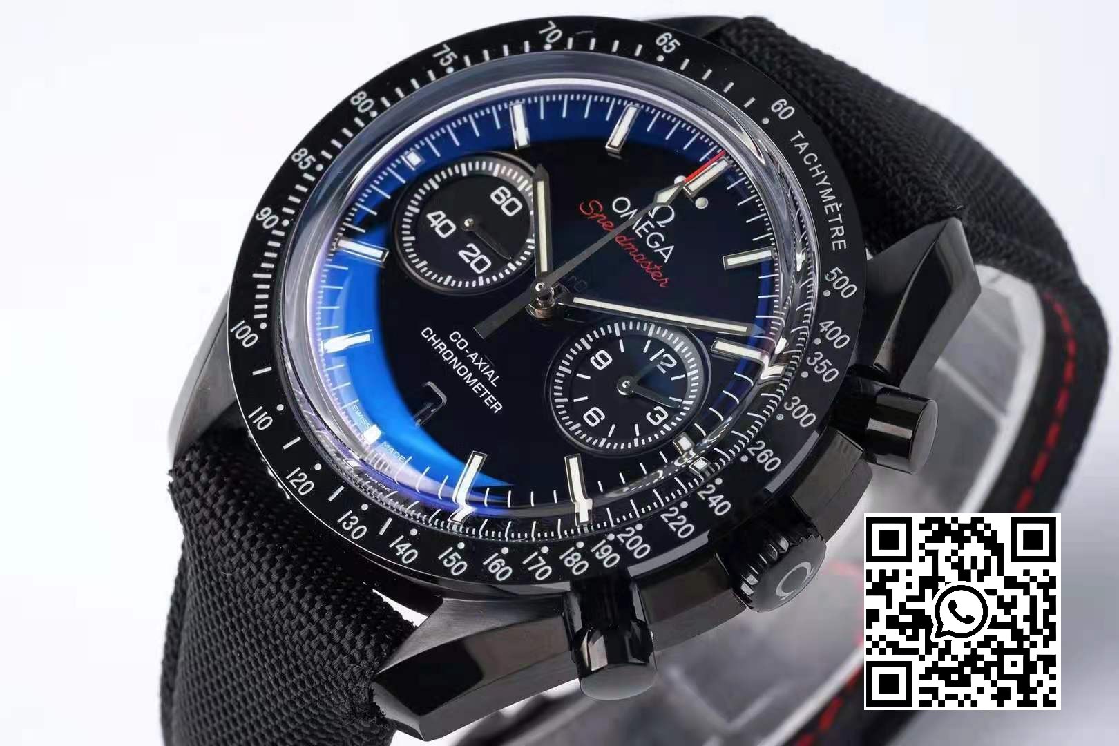 Omega Speedmaster “Dark Side of The Moon” Real Ceramic OM Factory 1:1 Best Edition on Nylon Strap A9300