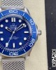 Omega Seamaster 300 James Bond 60th Anniversary SS VS Factory 1:1 Best Edition Blue Dial