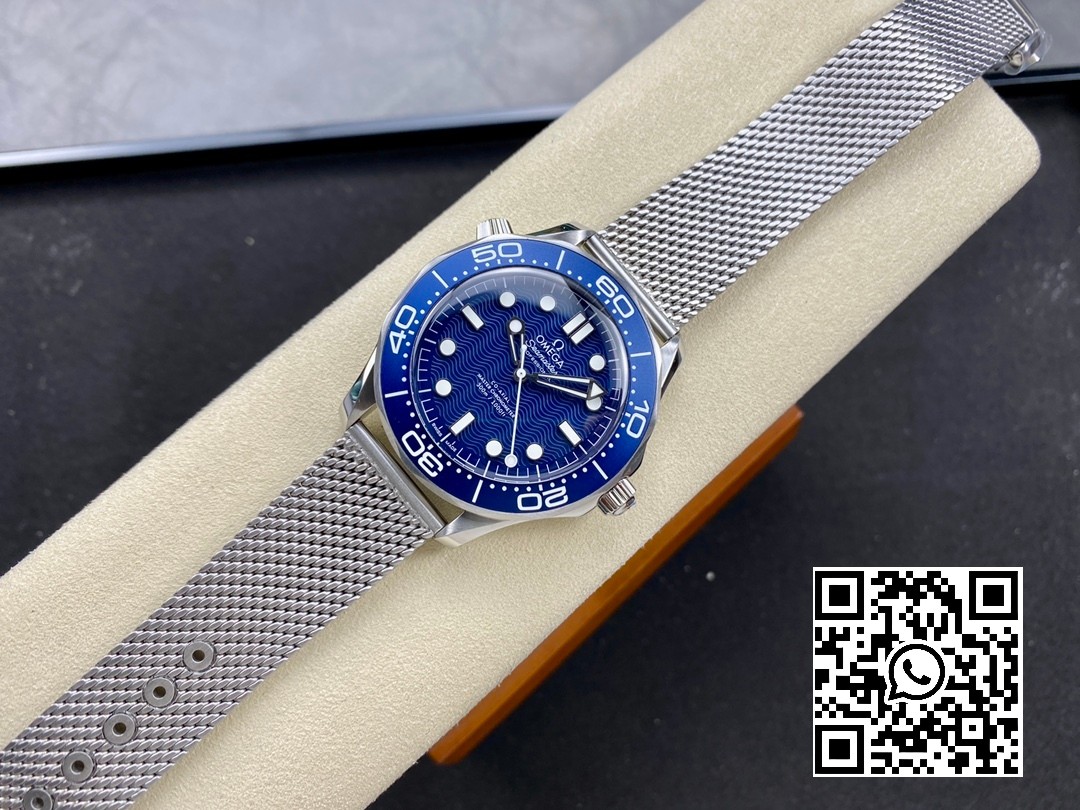 Omega Seamaster 300 James Bond 60th Anniversary SS VS Factory 1:1 Best Edition Blue Dial