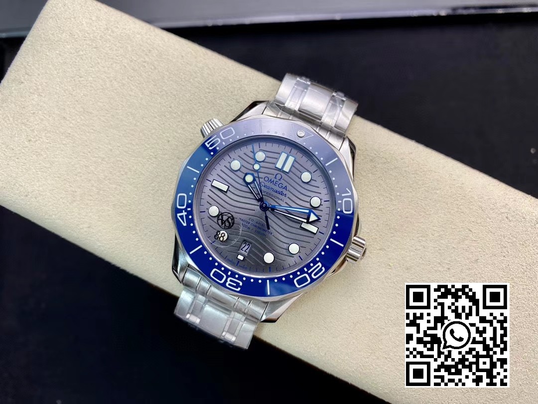 Omega Seamaster Diver 2018 300M VS Factory 1:1 Best Edition Blue Ceramic Gray Dial