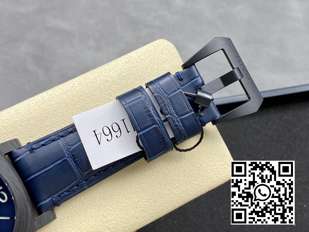 Panerai PAM01664 PAM1664 Carbotech VS Factory 1:1 Best Edition on Blue Leather Strap P.9010 Clone