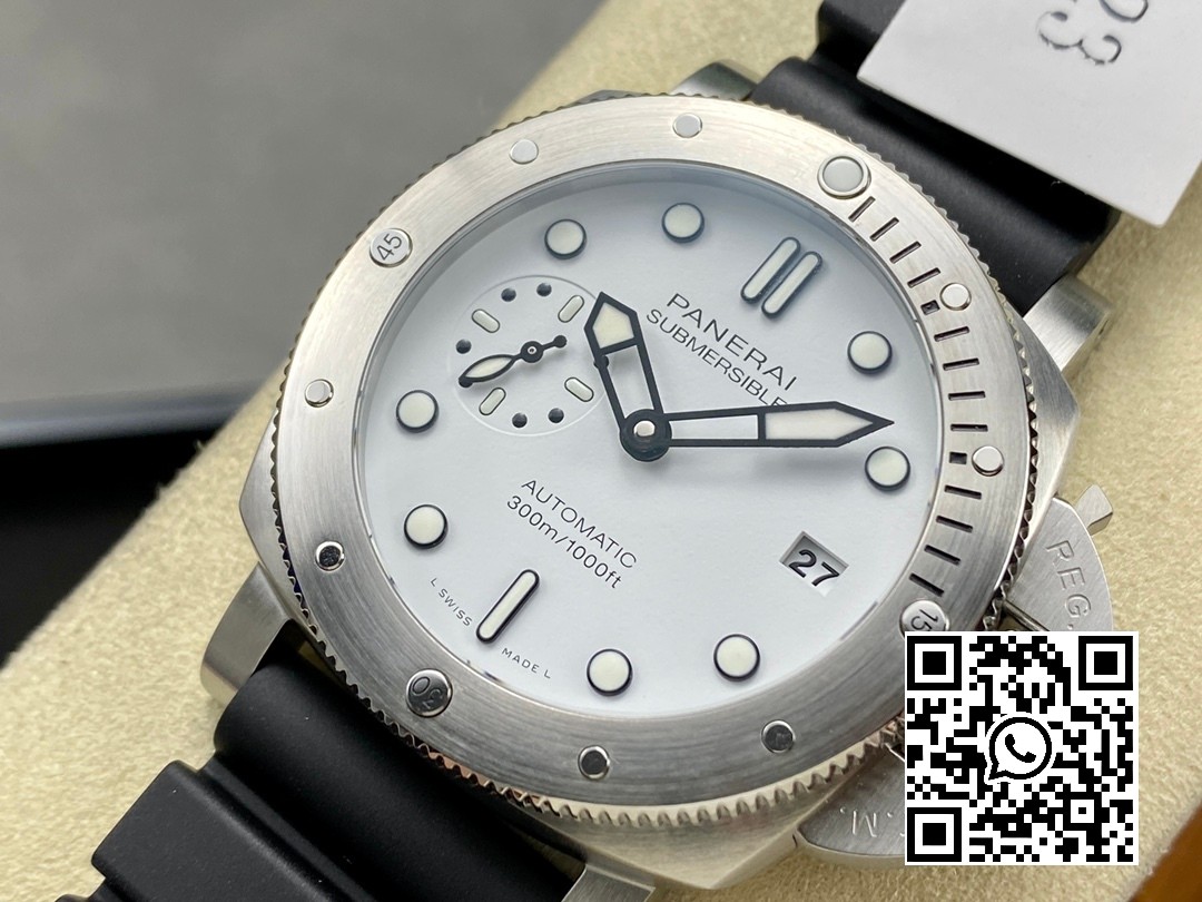 Panerai PAM02223 PAM2223 Submersible 42mm VS Factory Best Edition White Dial