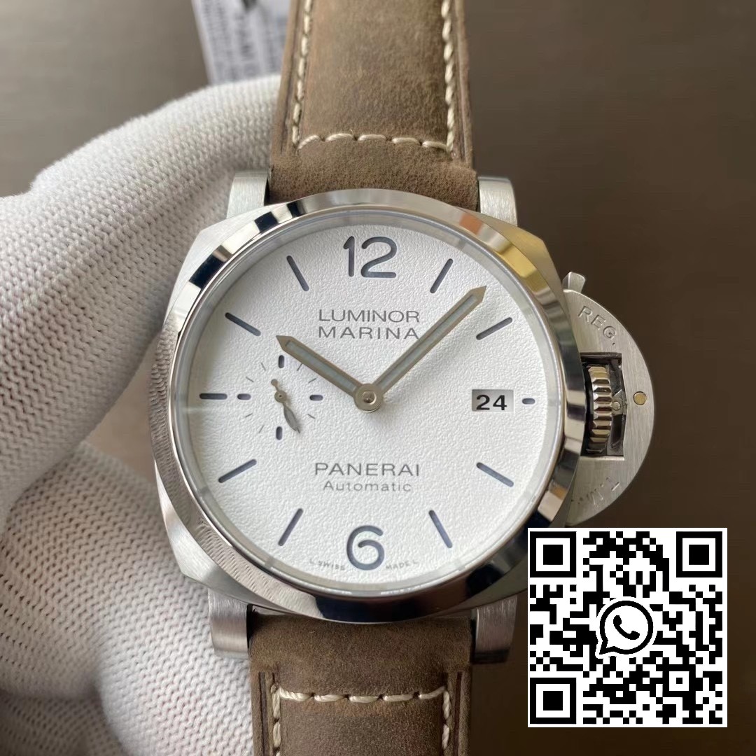 Panerai PAM01394 PAM1394 Luminor Marina 42mm VS Factory Best Edition White Dial