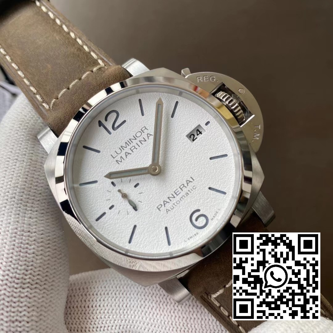 Panerai PAM01394 PAM1394 Luminor Marina 42mm VS Factory Best Edition White Dial