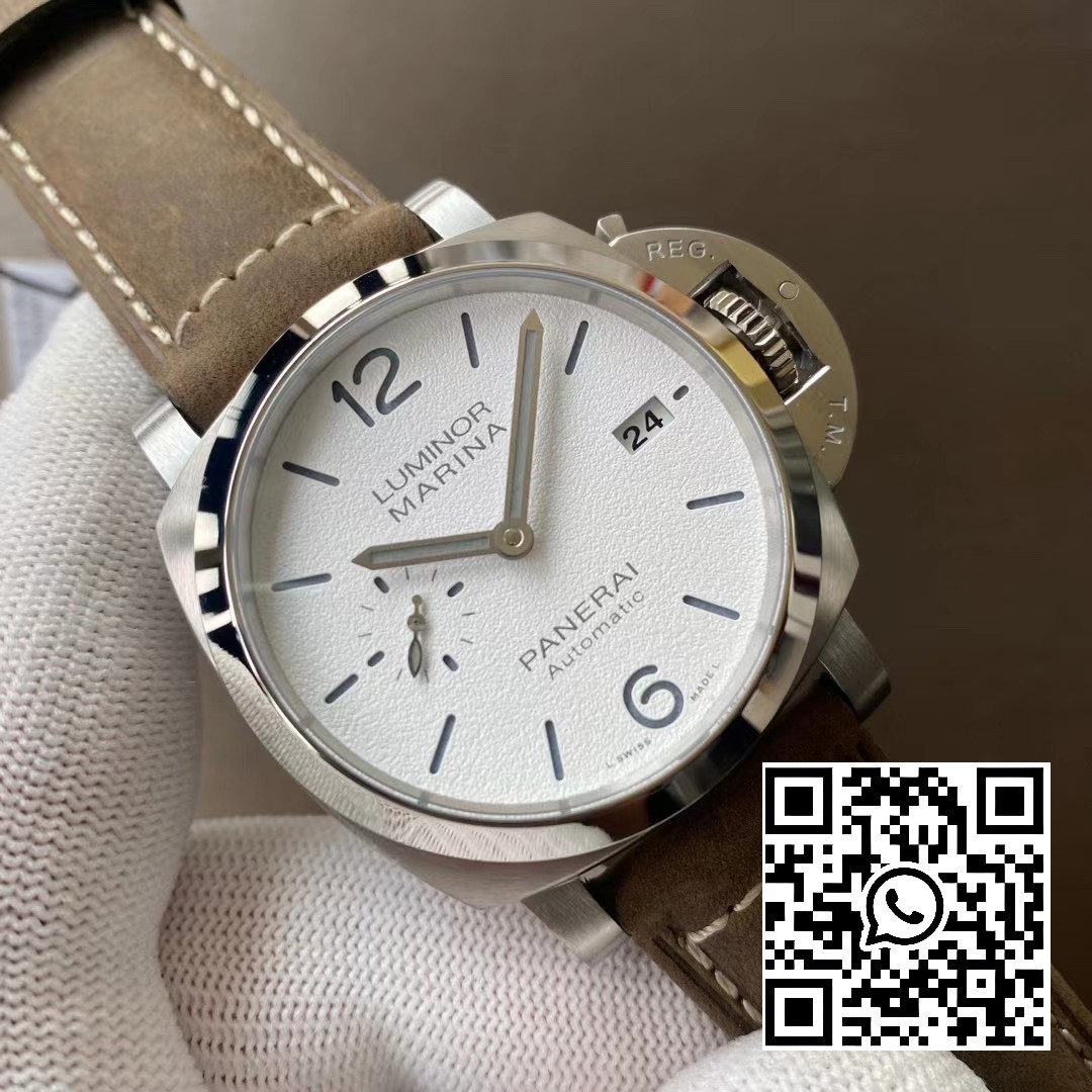 Panerai PAM01394 PAM1394 Luminor Marina 42mm VS Factory Best Edition White Dial