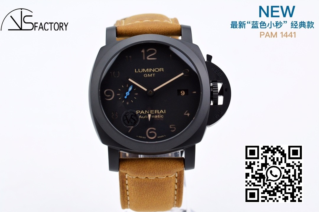 Panerai PAM01441 PAM1441 LUMINOR VS Factory 1:1 Best Edition Black Dial