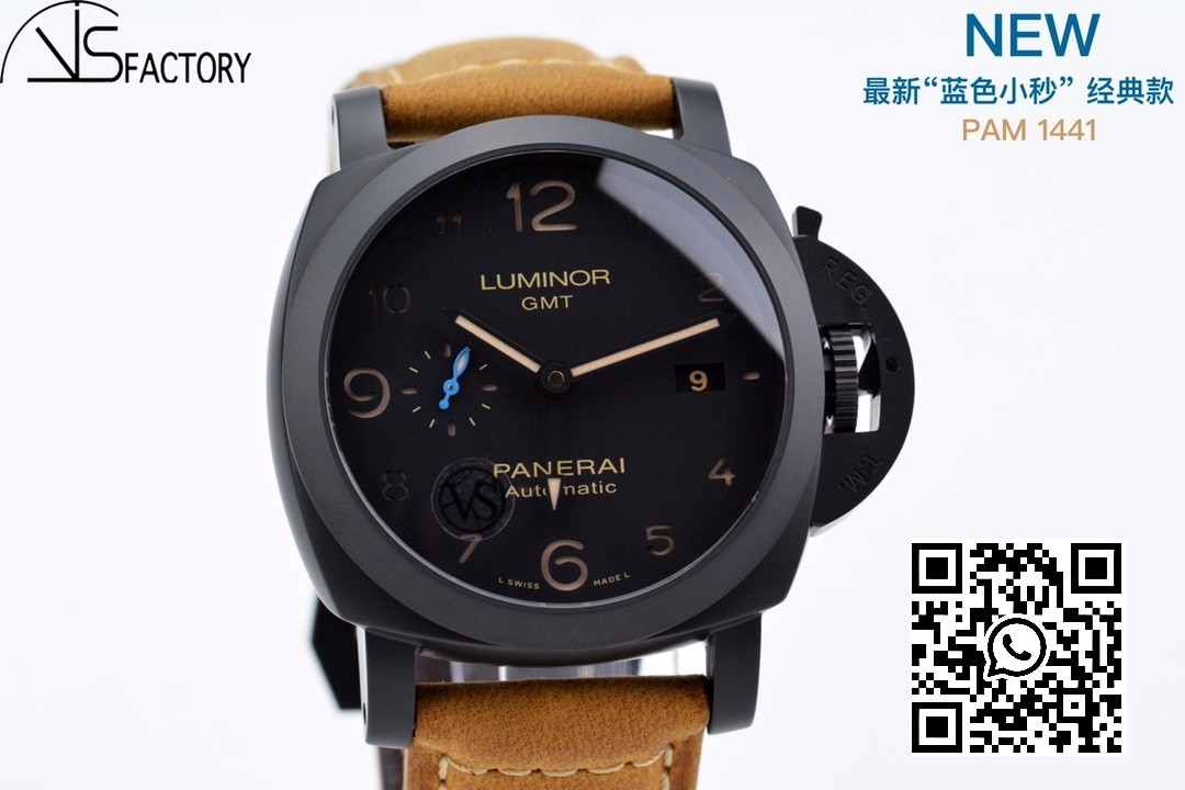 Panerai PAM01441 PAM1441 LUMINOR VS Factory 1:1 Best Edition Black Dial