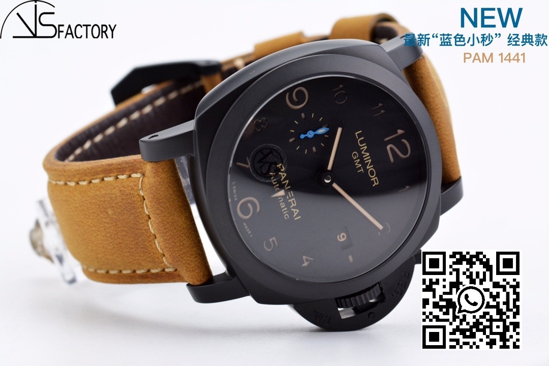 Panerai PAM01441 PAM1441 LUMINOR VS Factory 1:1 Best Edition Black Dial