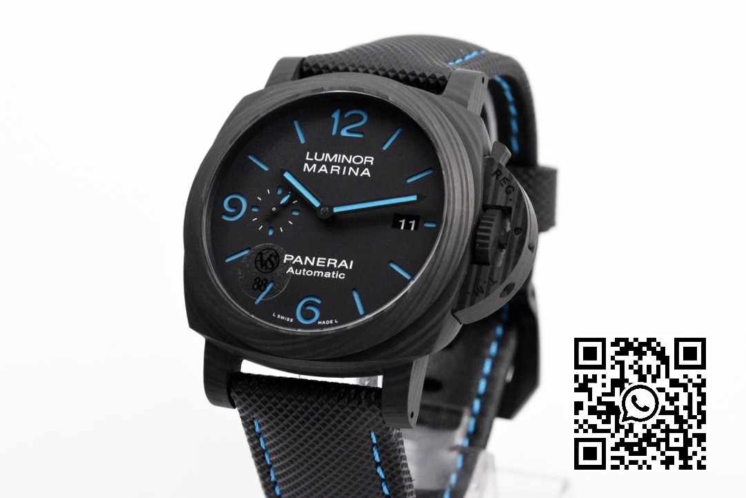 Panerai PAM01661 PAM1661 PAM1661 Carbotech VS Factory 1:1 Best Edition on Black Kevlar Composite Strap P.9010