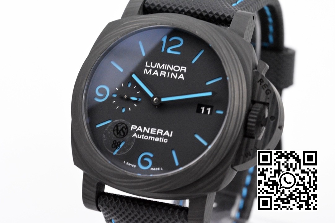 Panerai PAM01661 PAM1661 PAM1661 Carbotech VS Factory 1:1 Best Edition on Black Kevlar Composite Strap P.9010