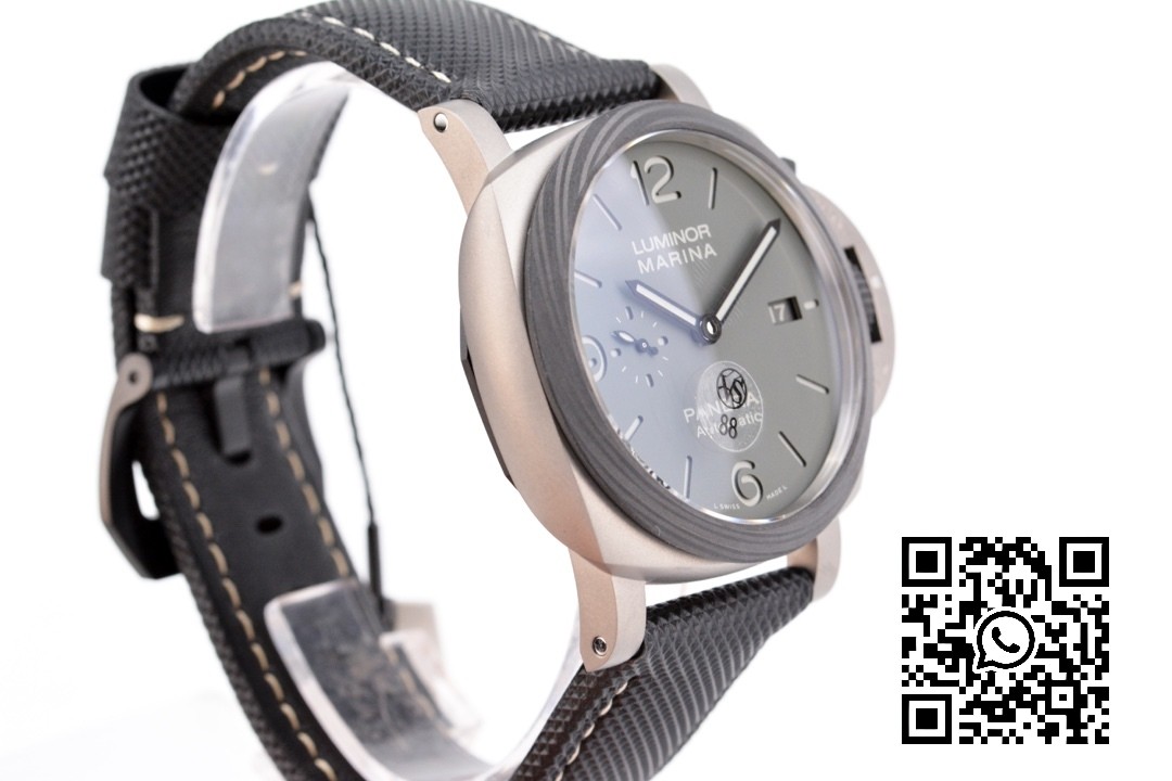 Panerai PAM01662 PAM1662 Satin-polished Ti VS Factory 1:1 Best Edition on Black Kevlar Composite Strap P.9010