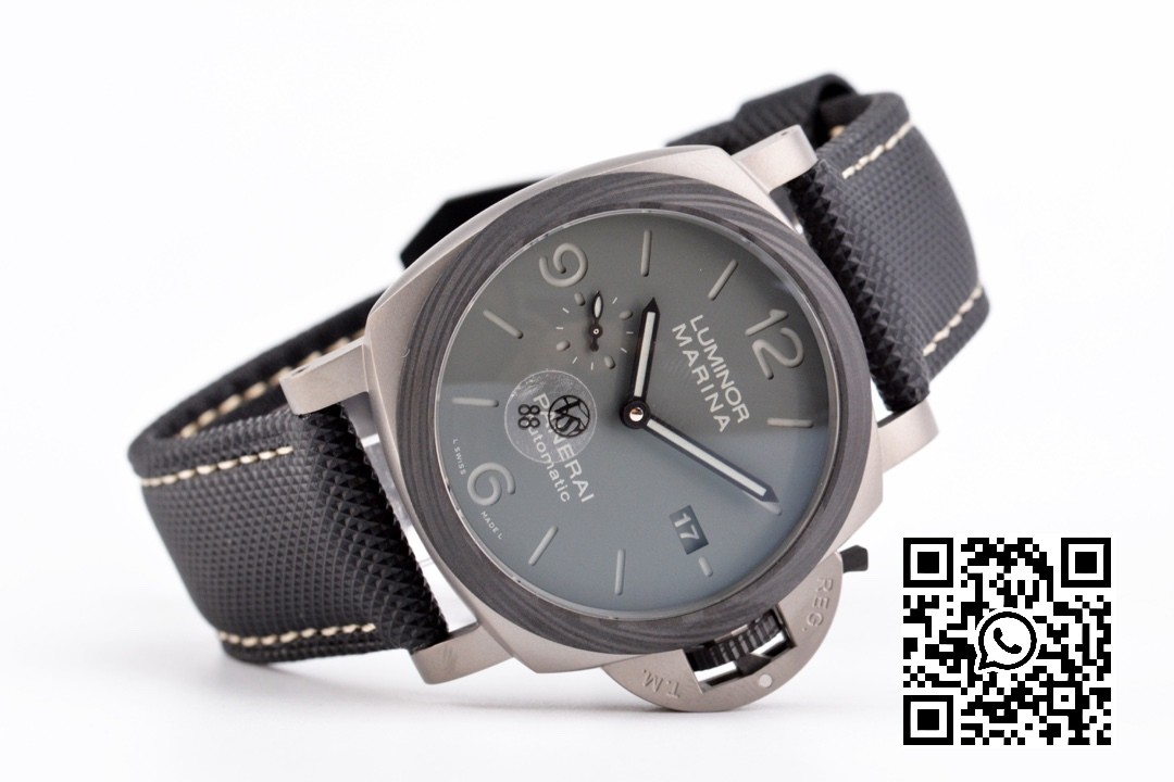 Panerai PAM01662 PAM1662 Satin-polished Ti VS Factory 1:1 Best Edition on Black Kevlar Composite Strap P.9010