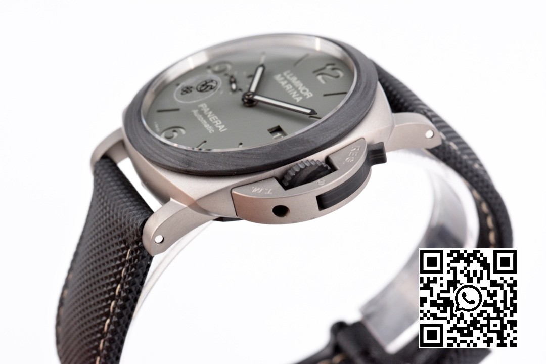 Panerai PAM01662 PAM1662 Satin-polished Ti VS Factory 1:1 Best Edition on Black Kevlar Composite Strap P.9010