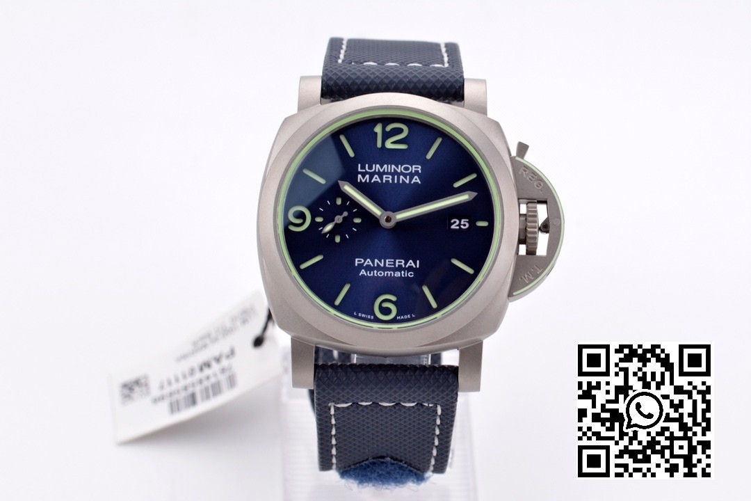 Panerai PAM01117 PAM1117 Titanium VS Factory 1:1 Best Edition Blue Dial