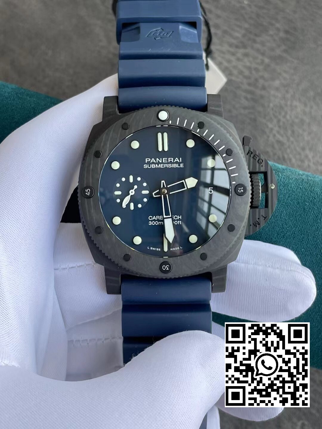 Panerai PAM01232 PAM1232 W Carbotech VS Factory 1:1 Best Edition Blue Dial