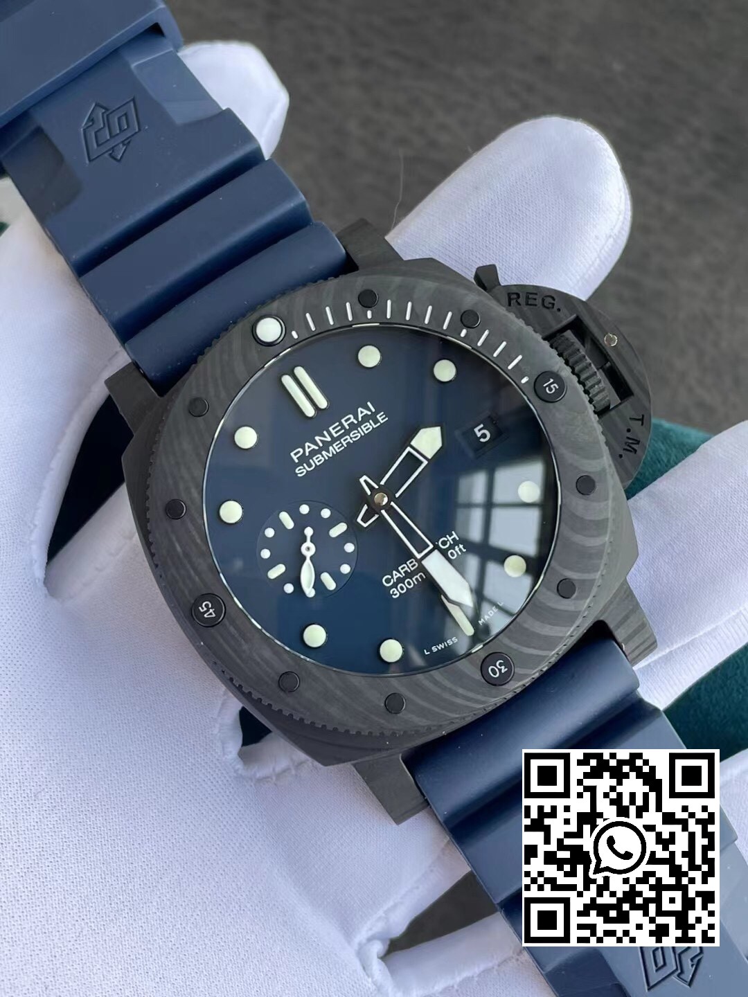 Panerai PAM01232 PAM1232 W Carbotech VS Factory 1:1 Best Edition Blue Dial