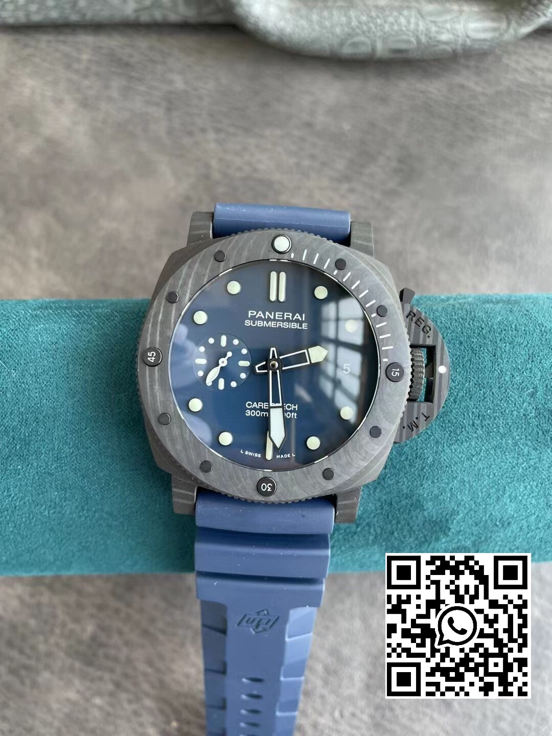 Panerai PAM01232 PAM1232 W Carbotech VS Factory 1:1 Best Edition Blue Dial