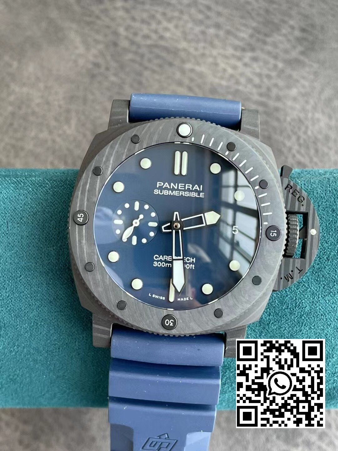 Panerai PAM01232 PAM1232 W Carbotech VS Factory 1:1 Best Edition Blue Dial