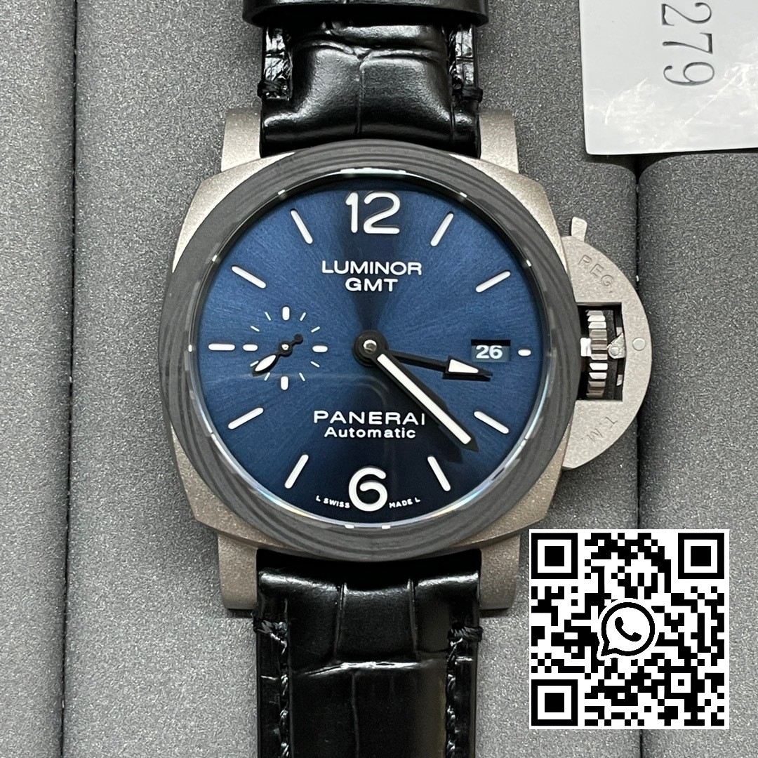 Panerai PAM01279 PAM1279 X Luminor GMT 42mm Titanium VS Factory 1:1 Best Edition Blue Dial