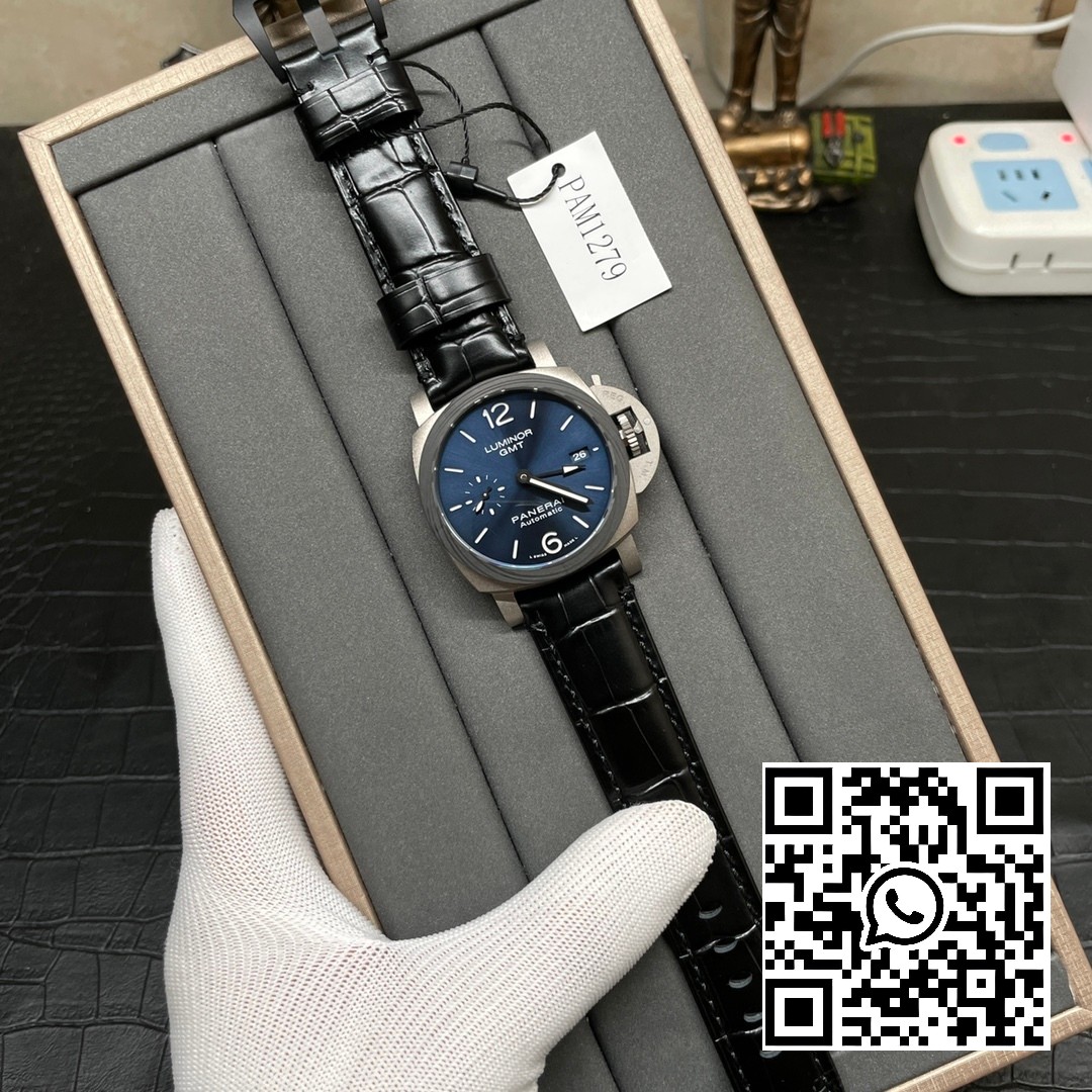 Panerai PAM01279 PAM1279 X Luminor GMT 42mm Titanium VS Factory 1:1 Best Edition Blue Dial