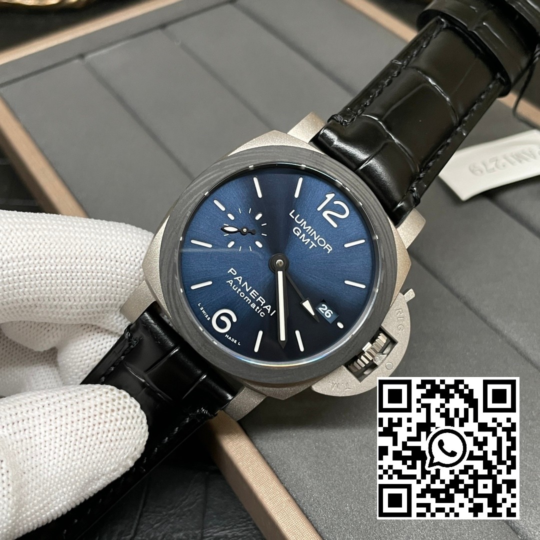 Panerai PAM01279 PAM1279 X Luminor GMT 42mm Titanium VS Factory 1:1 Best Edition Blue Dial