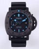 Panerai PAM00904 PAM616 Carbotech VS Factory Best Edition on Blue Logo Black Rubber Strap P.9000 Super Clone V3