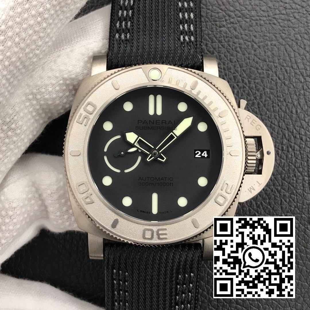 Panerai PAM00984 PAM984 Mike Horn Submersible VS Factory 1:1 Best Edition Black Dial