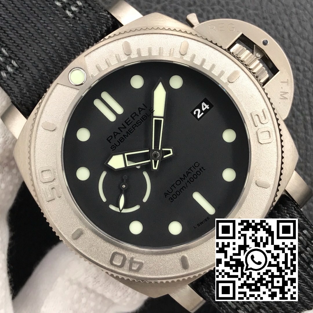 Panerai PAM00984 PAM984 Mike Horn Submersible VS Factory 1:1 Best Edition Black Dial