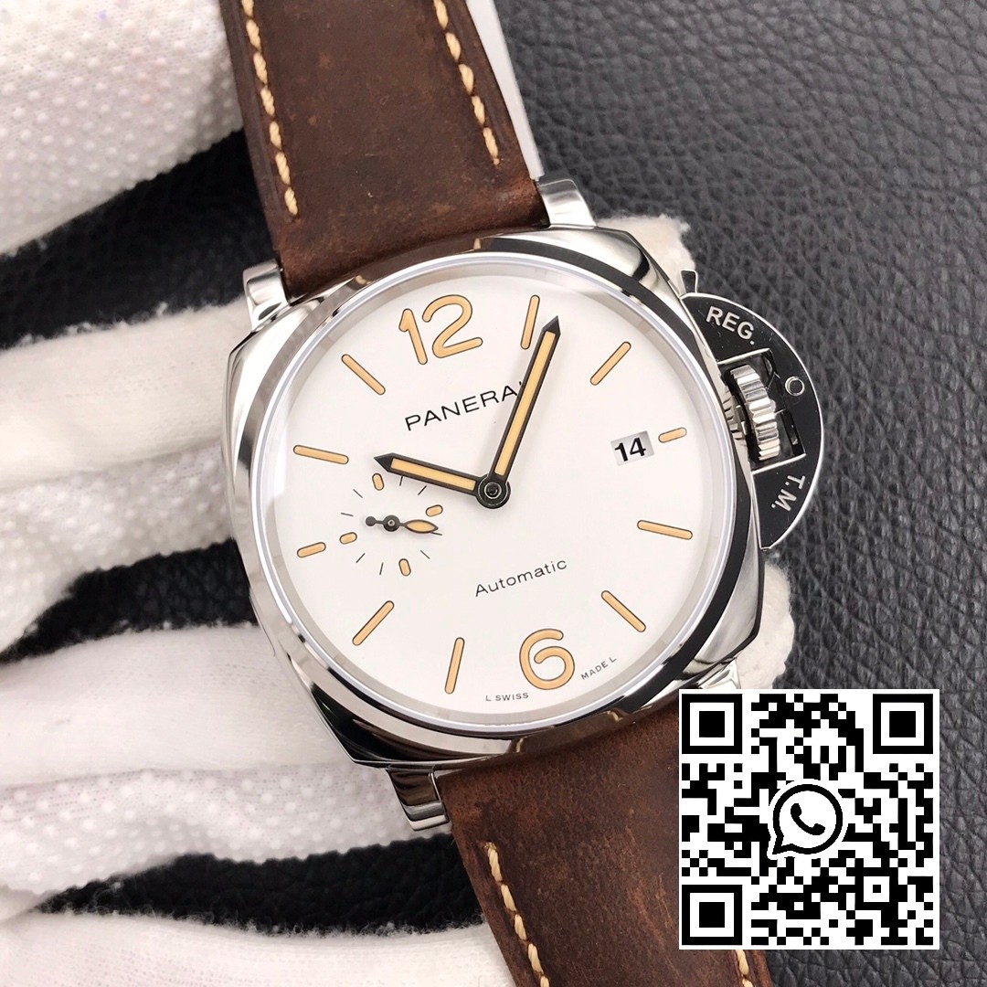 Panerai PAM01046 PAM1046 Luminor Due VS Factory Best Edition White Dial