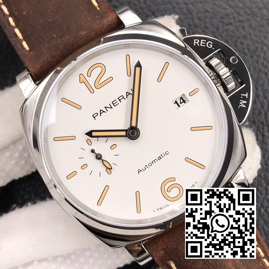 Panerai PAM01046 PAM1046 Luminor Due VS Factory Best Edition White Dial