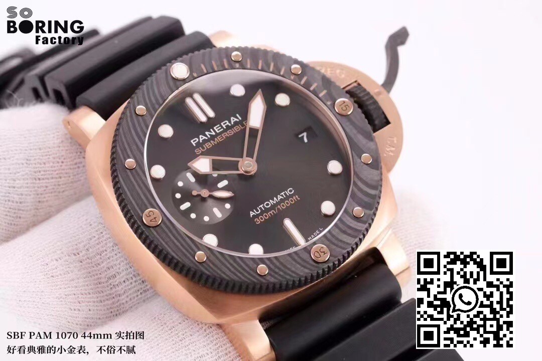 Panerai PAM01070 PAM1070 W VS Factory 1:1 Best Edition Black Dial