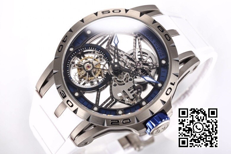 Roger Dubuis Excalibur RDDBEX0546 BBR Factory 1:1 Best Edition Skeleton Blue Dial