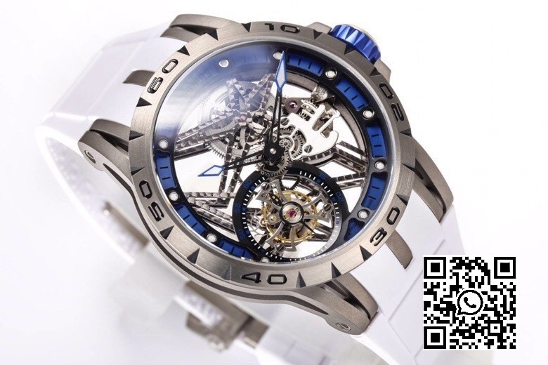 Roger Dubuis Excalibur RDDBEX0546 BBR Factory 1:1 Best Edition Skeleton Blue Dial