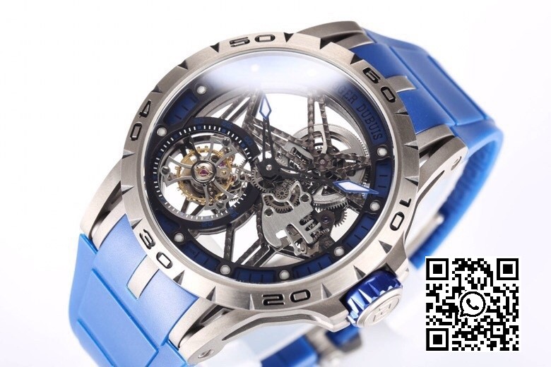 Roger Dubuis Excalibur RDDBEX0546 BBR Factory 1:1 Best Edition Skeleton Blue Dial 