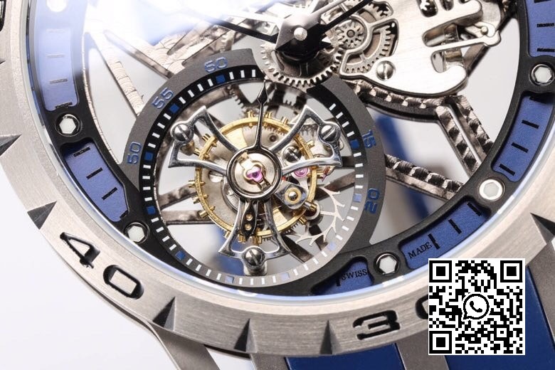 Roger Dubuis Excalibur RDDBEX0546 BBR Factory 1:1 Best Edition Skeleton Blue Dial 